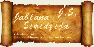 Jablana Simidžija vizit kartica